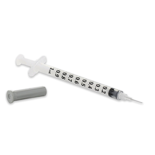 BD 3 Part Syringe with Needle - 1ml 27g 3/8
